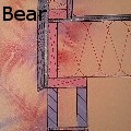 B.V. Bear - Floor Framing at CMU Foundation - Paintings