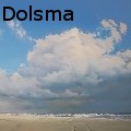 Janhendrik Dolsma - Beach With Cumulus Clouds - Oil Painting