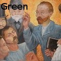 Richard Green - Van Gogh Preaching to the Post Impressionists - Oil Painting