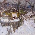 Sergey Kovalenko Winter Oil on canvas 16”X24” 