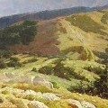 At Mountain Tops Oil on canvas 16” X 32” $ 1850