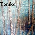 Tracy Tomko - Blue water forest - Oil Painting