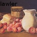 marceline lawler - still life with apples - Oil Painting