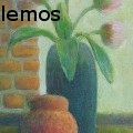 zafiro lemos - My pink tulip - Oil Painting