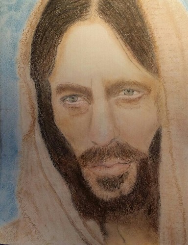 Jesus Christ  pastel drawing