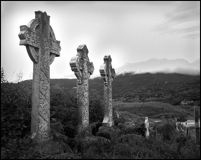Walt Bistline Three Celtic Crosses