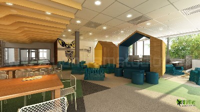Yantram - Studio 3D Interior Cafeteria Design