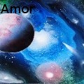 Alisa Amor - Blue flower galaxy - Acrylics