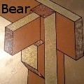 B.V. Bear - Beam Seat at Post - Paintings