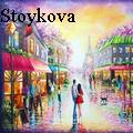 Daniela Stoykova ART - Day in Paris - original oil painting by Daniela Stoykova  - Oil Painting