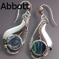 Jima & Carlie L Abbott - abalone earrings - None