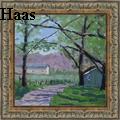 Lisa Haas - Tree Shadows, Genoa, Nevada - Oil Painting