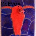 Marilyn McEvoy - Red Skull at Night - Ceramics