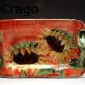 Peggy Crago - Sunflower Small Tray - Ceramics