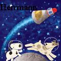 Tracy Herrmann - Astro and Orbit - Water Color