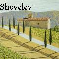 Vitaliy Shevelev - Tuscany farm and vineyards - Oil Painting