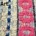 Walls Love Art - BENONIA Vintage Scandinavian Rag Rug - Fabric