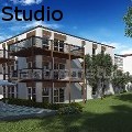 Yantram - Studio - 3D Exterior Residential Home Rendering With Landscape Design - Mixed Media