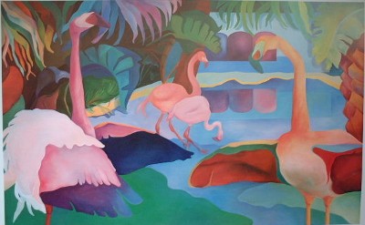 Fantasy Flamingoes 