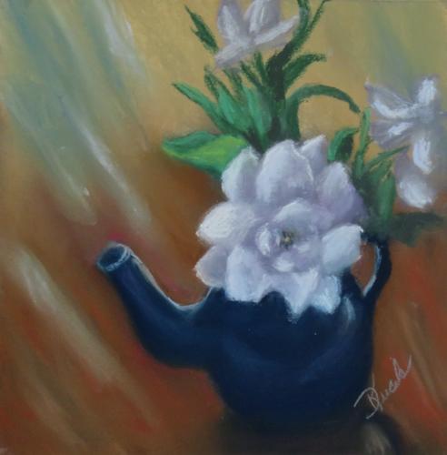 Gardenia in a Tea Pot