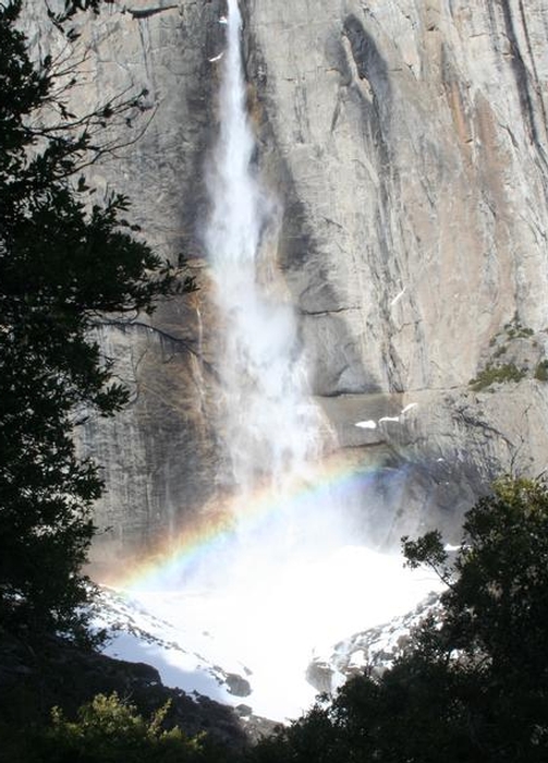 Snow Created by Yosemite Falls
