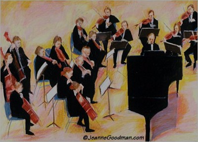 orchestra and piano