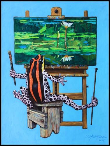 Frog In His Studio