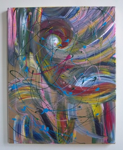 Original Abstract Painting by Katie N. Dunphy