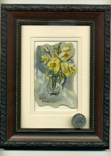 Yellow Flowers-Mini Painting