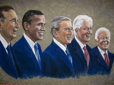 5 Living Presidents 2009