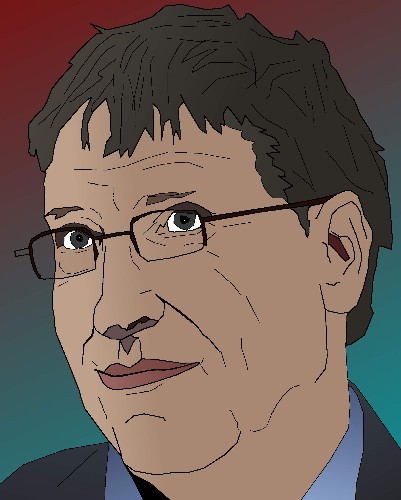 Bill Gates Caricature