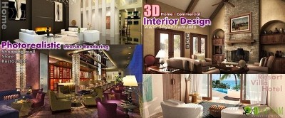 3D home Comercial Diseño Interior