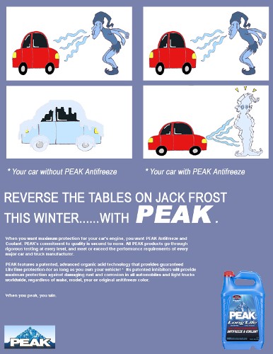 'PEAK' Anti-freeze Ad