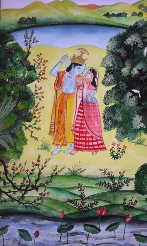 Lord Krishna with Radha