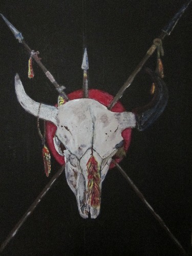 buffalo skull totem
